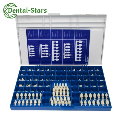 #ad DENTAL POLYCARBONATE TEMPORARY CROWNS 390 PCS 66 SIZES WITH PAPER GUIDE CHART $48.74
