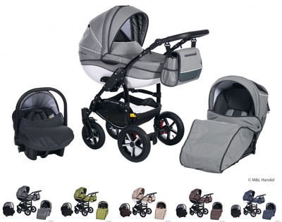 Clamaro  2n1 Kombi-Kinderwagen Model Prestige Collection Ecco-Linen