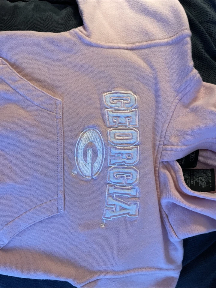 Розовая толстовка с капюшоном для девочек Georgia Bulldog размер 3T - Изображение 4 из 4