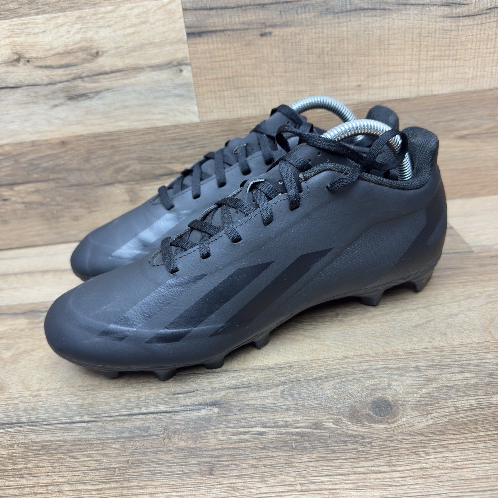 Adidas X Crazyfast.4 Shoes Soccer Men Size 8 Cleats Black Leather Adidas X Crazyfast.4 Shoes Soccer Men Size 8 Cleats Black Leather