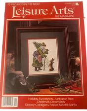 Leisure Arts The Magazine Embroidery Cross Stitch Crochet Dec 1994 22 Projects
