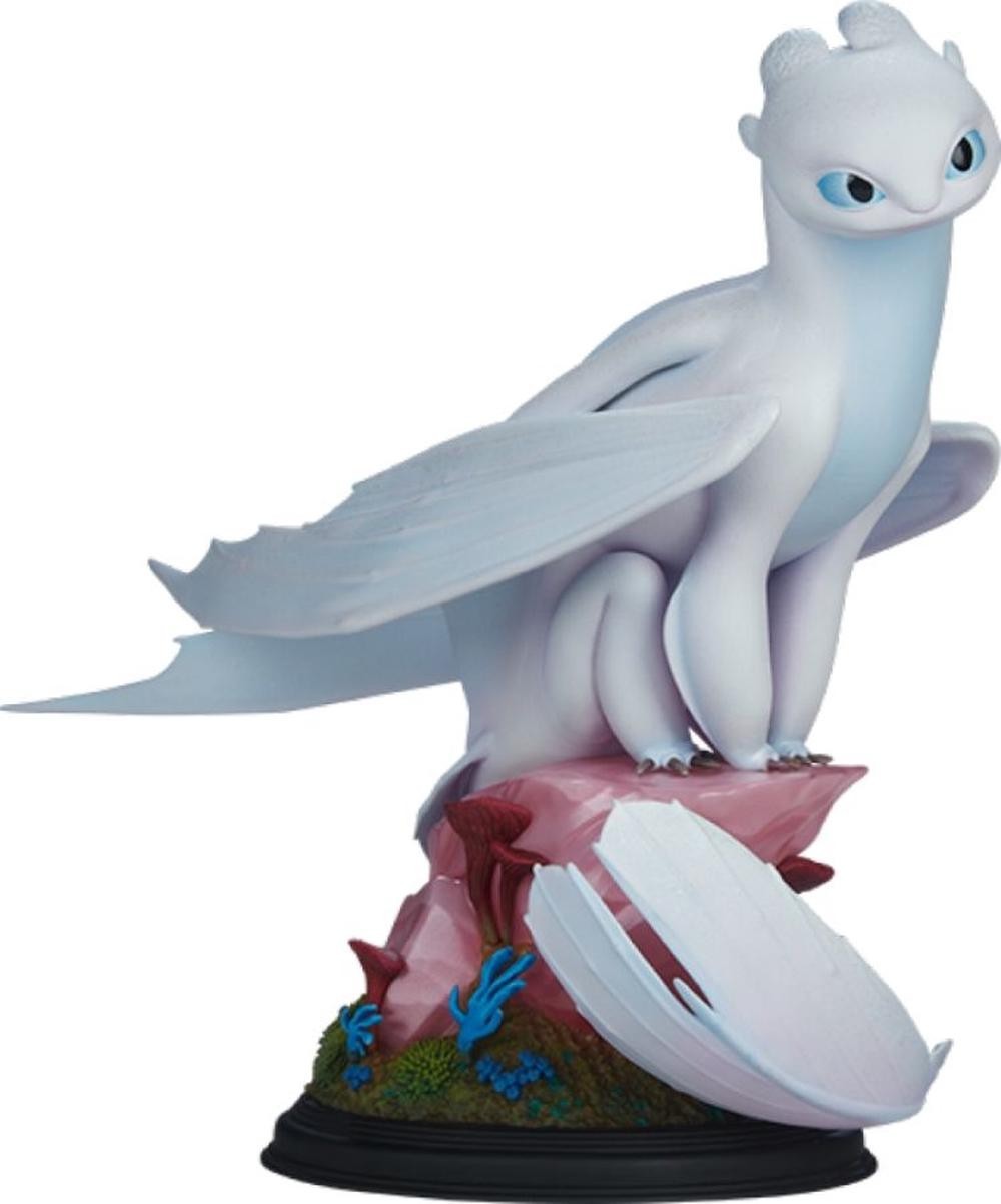 Statue Dragons Light Fury 26 cm objet de décoration artistique à réparer