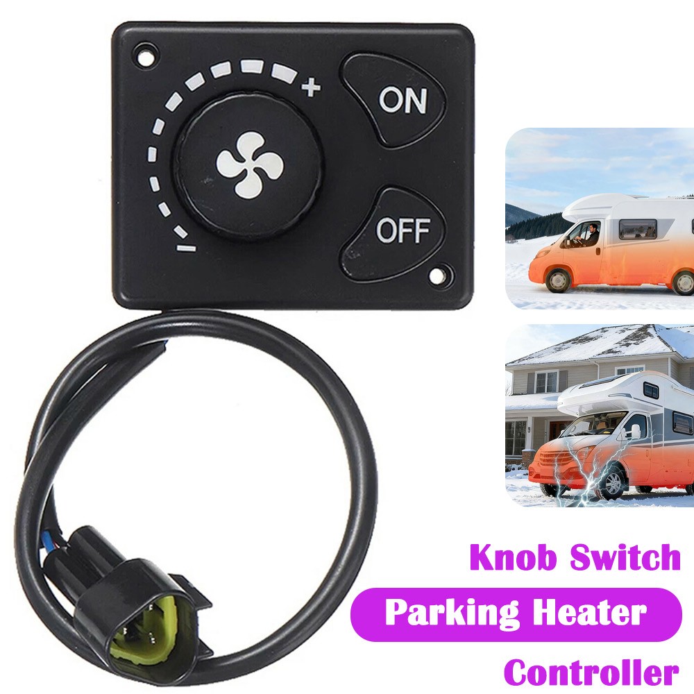 Air Parking Heater Controller DC 12V 24V Climate Control Panel Knob Switch 1PC