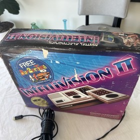 Mattel Intellivision II Console Complete in Box Controllers Cables Tested W/game