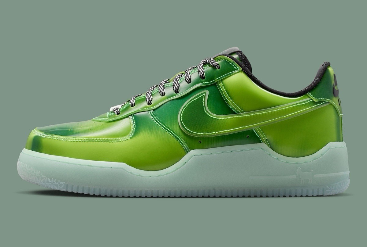 Nike Air Force 1 Low Premium Lebron James Green Sneakers IQ5368-300 Men Size 9