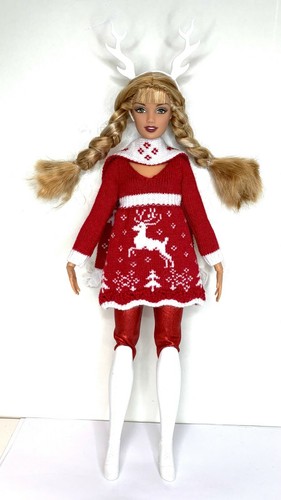 Eledoll HOLIDAY Winter Clothes Christmas 11.5" Doll Fashion Pack Miss Santa Clau - Picture 5 of 7