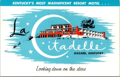 Hazard KY Citadelle Resort Motel Magnificent Artist Rendering postcard HQ10