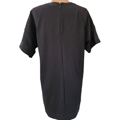 VINCE short sleeved quilted silk trimmed shift dress $285 - Picture 9 of 14