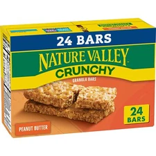 Crunchy Granola Bars Peanut Butter 24 Bars 17.88 OZ 12 Pouches