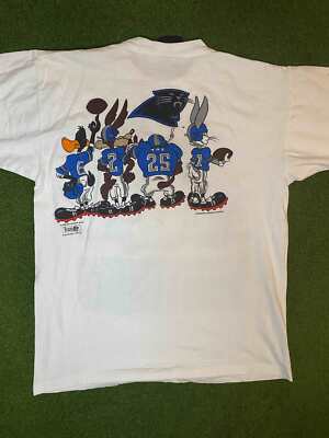 1993 Carolina Panthers - Looney Tunes Crossover - Vintage NFL T