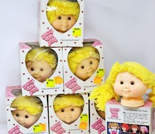 Sweet Love Kids 5" Blonde Yarn Hair Braids Girl Doll Head 1984 NIB Vintage