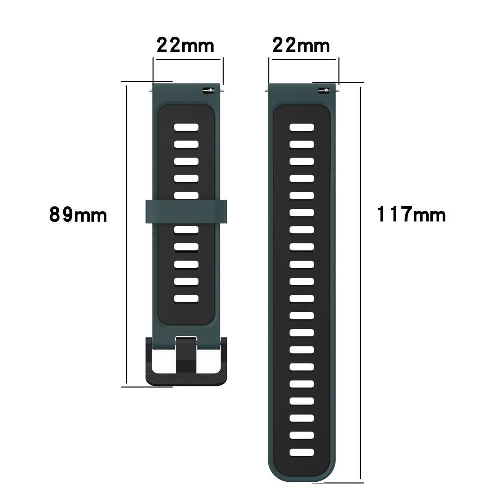Silicone Replacement Straps Bands 22mm Wristband Compatible For Watch