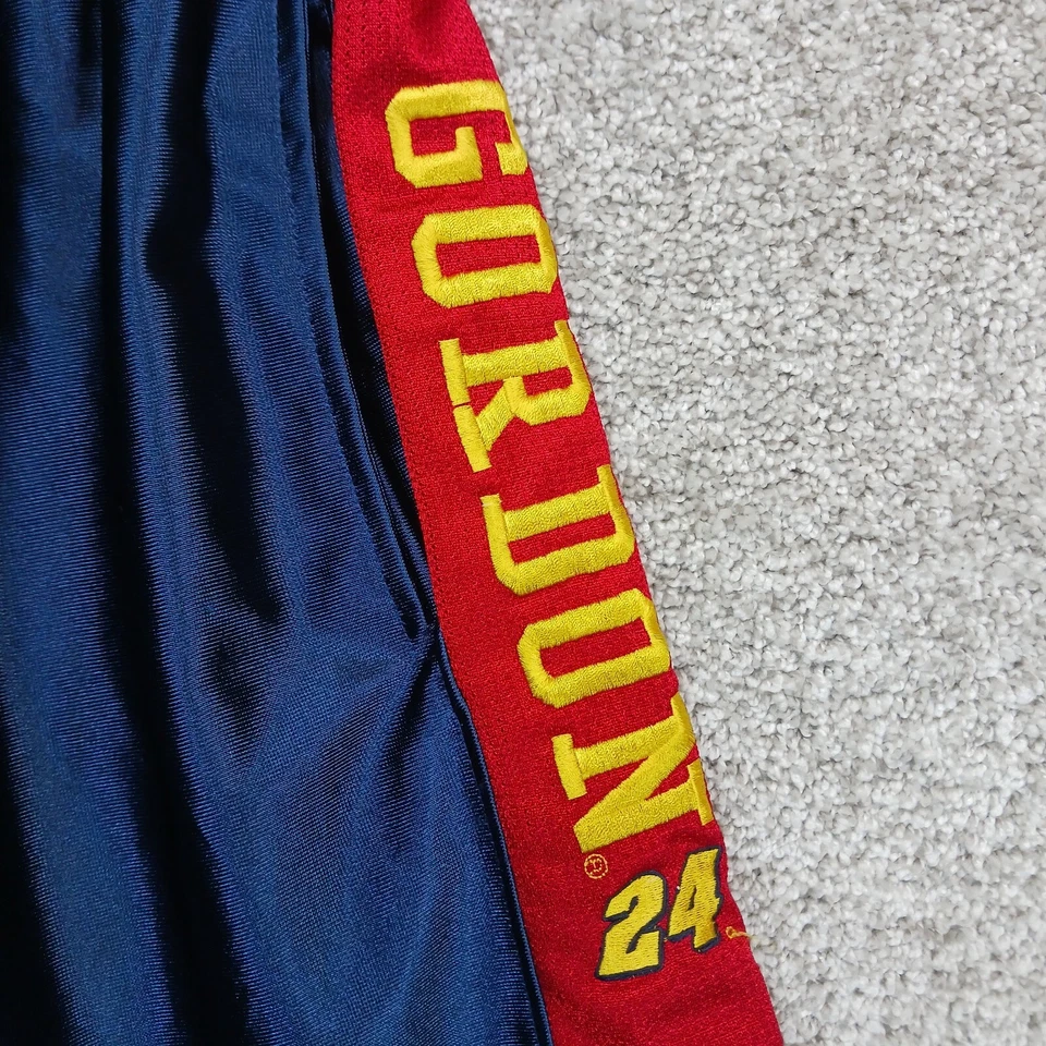 Pantalones Cortos Nascar De Colección Para Hombre M Azul Rojo Poliéster Gordon 24 Chase Authentics Y2K Foto 2 de 4
