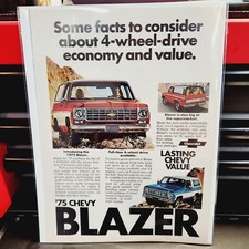 1975 Chevrolet Blazer Advertisment. Vintage M...