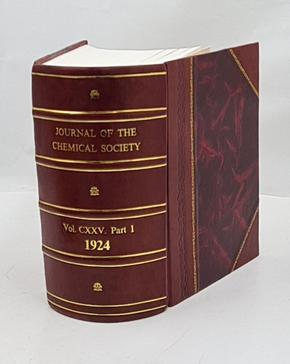 Vintage 1924 Journal of the Chemical Society Vol 125 Leather Bound Edition-image