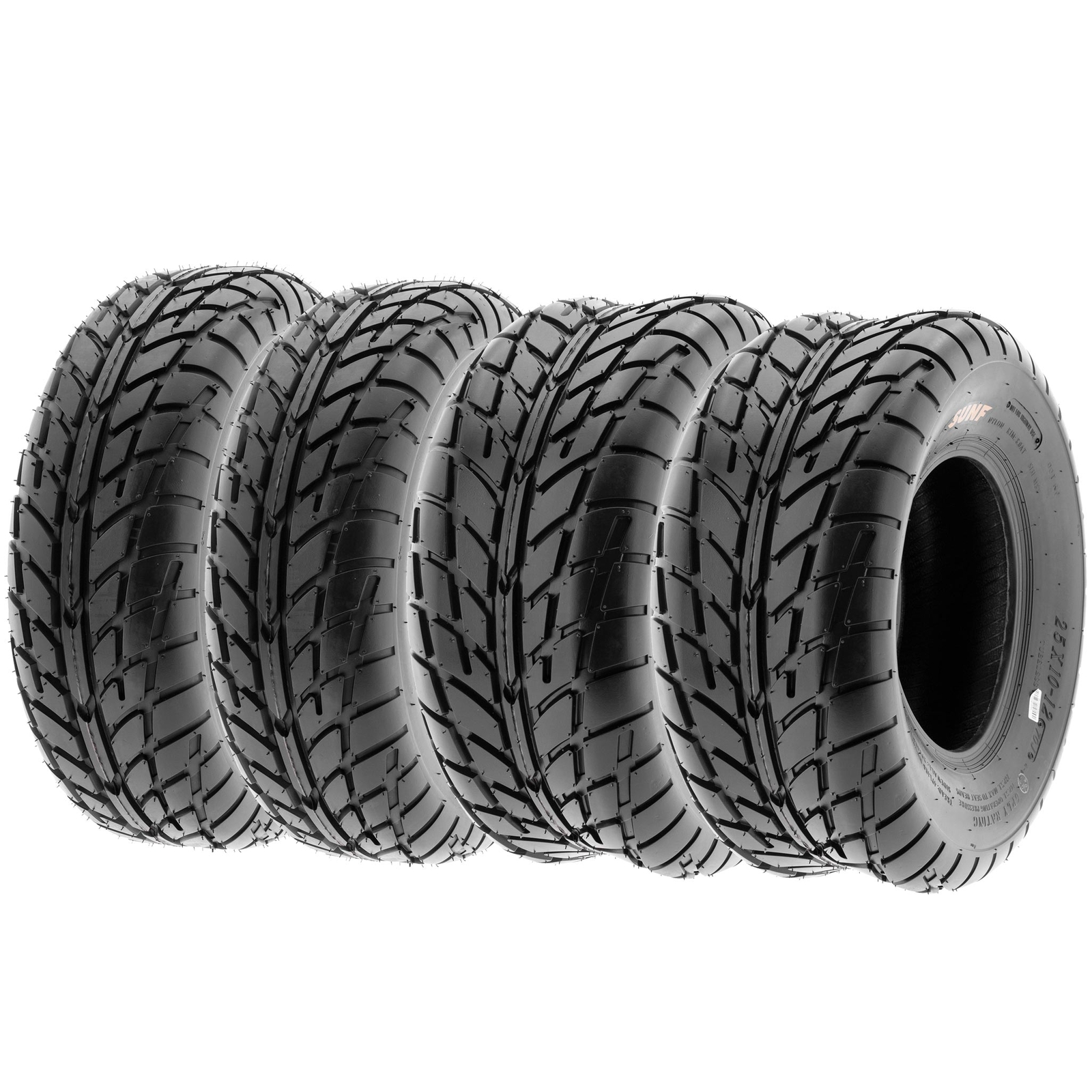 SunF 25x812 25x8x12 & 25x1012 25x10x12 ATV UTV Tires 6 PR Off Road
