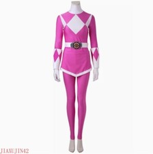 Pink Ranger Kimberly Adult Women Team Uniform Suit Cosplay Costumes Halloween