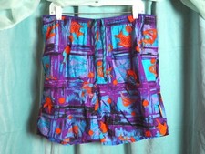 VTG 90s Weekends Beachwear Retro Surf Multicolor Drawstring Swim Trunks Sz M