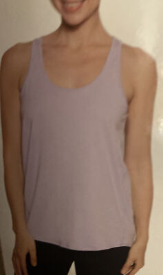 NWT Earth Yoga  Eco Lux Jersey Violet Fog Eco Friendly Garment Tank  Top Sz  Sm