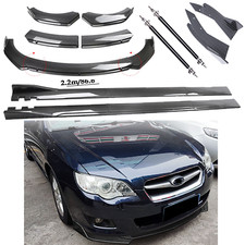 Carbon Fiber Front Bumper Lip Spoiler 86.6 Side Skirt Kit For Subaru Legacy Gt Carbon Fiber Front Bumper Lip Spoiler 86.6 Side Skirt Kit For Subaru Legacy Gt