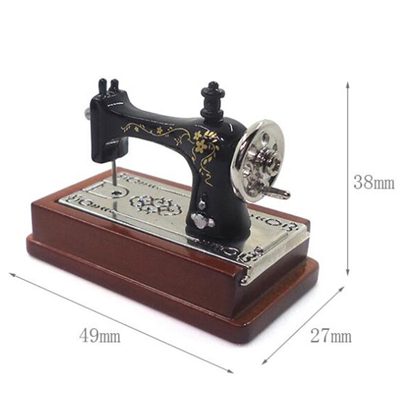 112 Dollhouse Miniature Vintage Sewing Machine Model Furniture Access