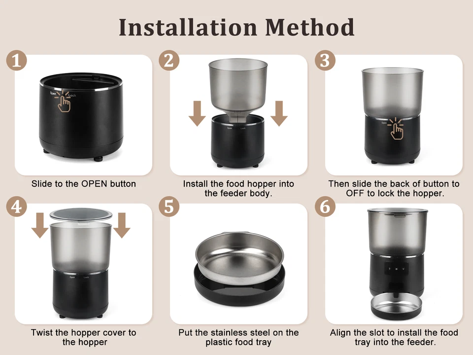 Automatic Cat Feeder Timed Cat Feeder with APP Control Dog Food Dispenser - Image 2 of 4