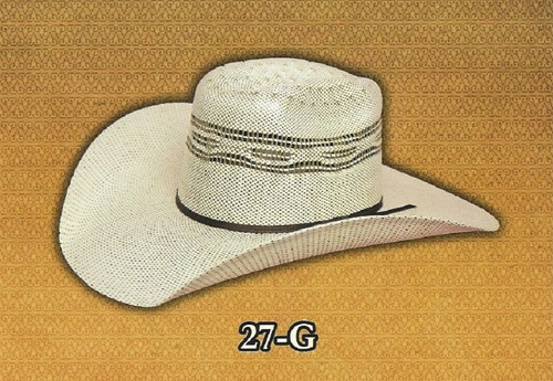 COWBOY HAT ~2-Tone BANGORA Straw 