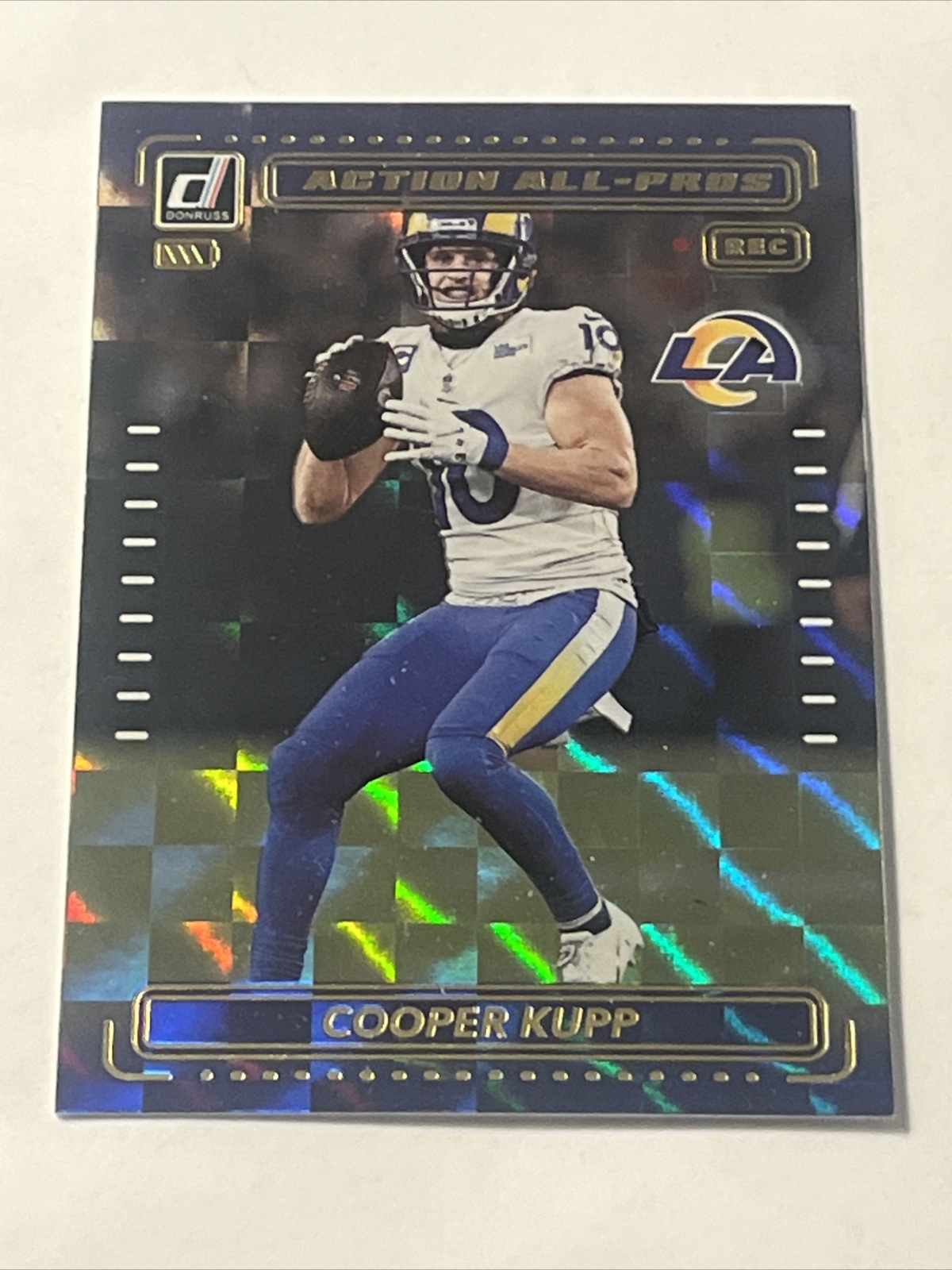 Cooper Kupp #AP-7 Football Cards 2022 Panini Donruss Action All Pros trading card — raw and PSA graded price guide