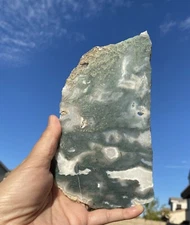 Moss Agate Genuine Stone Slab Crystal Healing 227g LAST ONE