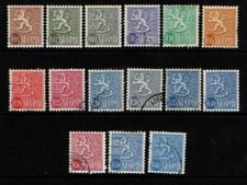 Finland 1963 Lion Coat of Arms near complete to 60p MNH/MNG/Used see note
