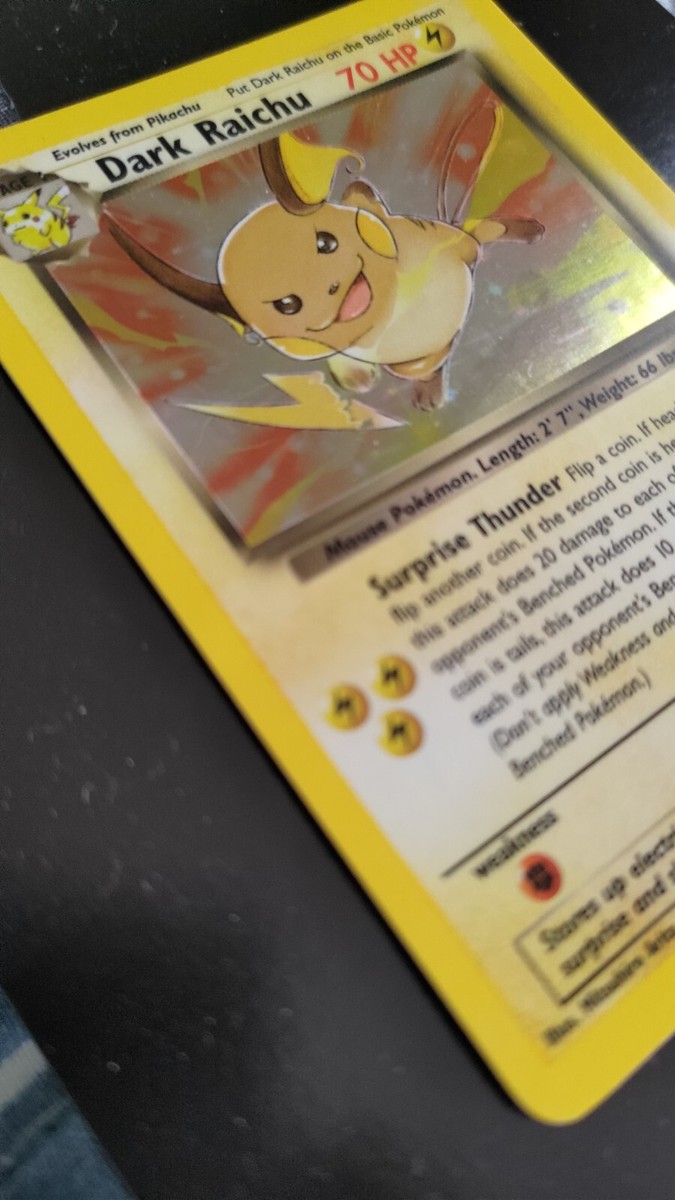 Pokemon TCG Dark Raichu Legendary Collection 7/110 Rare