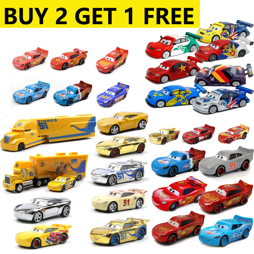 Gifts Disney Pixar Cars Diecast Toys 1:55 Lot Loose Model Car Lightning McQueen