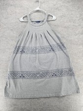 GAP Dress Womens Medium Sleeveless Gray Pockets A Line