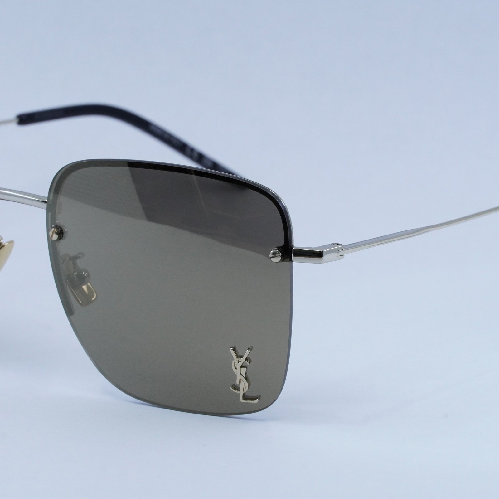 Occhiali da sole SAINT LAURENT SL312M 006 oro marrone specchio 58 17 145 nuovi autentici