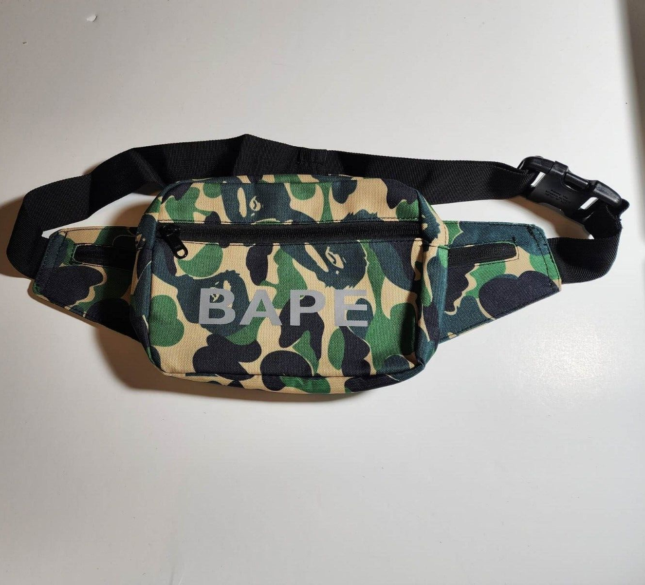 BAPE Shoulder Bag Crossbody Green Camo a Bathing Ape Supreme REFLECTIVE