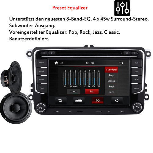 2DIN Autoradio NAVI DVD DAB+ Für VW Golf 5 6 PLUS Touran Passat B6/B7 Tiguan BT - Bild 10 von 15