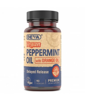 DEVA Peppermint Oil Vegan 90 caps Delayed Release - EXP 09/2027