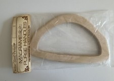 Macrame Wooden D Purse Handles