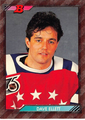 1992-93 Bowman Dave Ellett SP All-Star Foil #204 NM/MT TORONTO MAPLE LEAFS