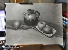 evalyn pu 100％Hand Painted sketch size18x24 paper pencil