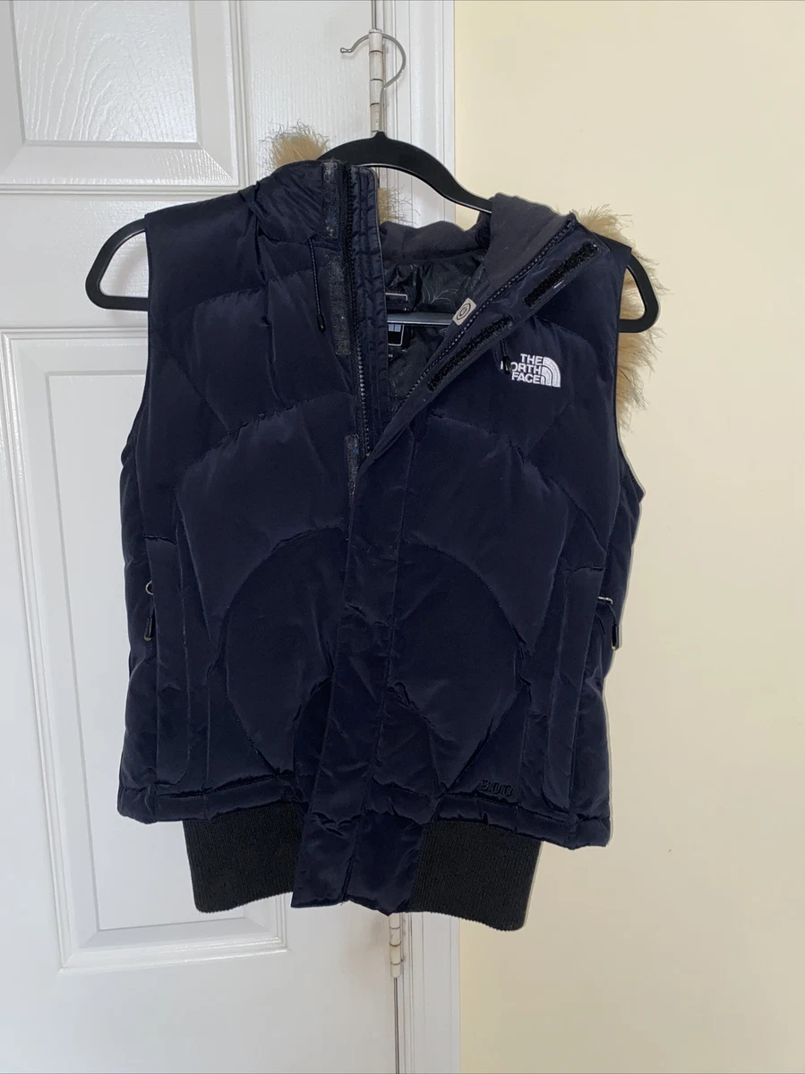north face vest with fur inside