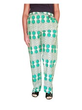 Green African Print Pants
