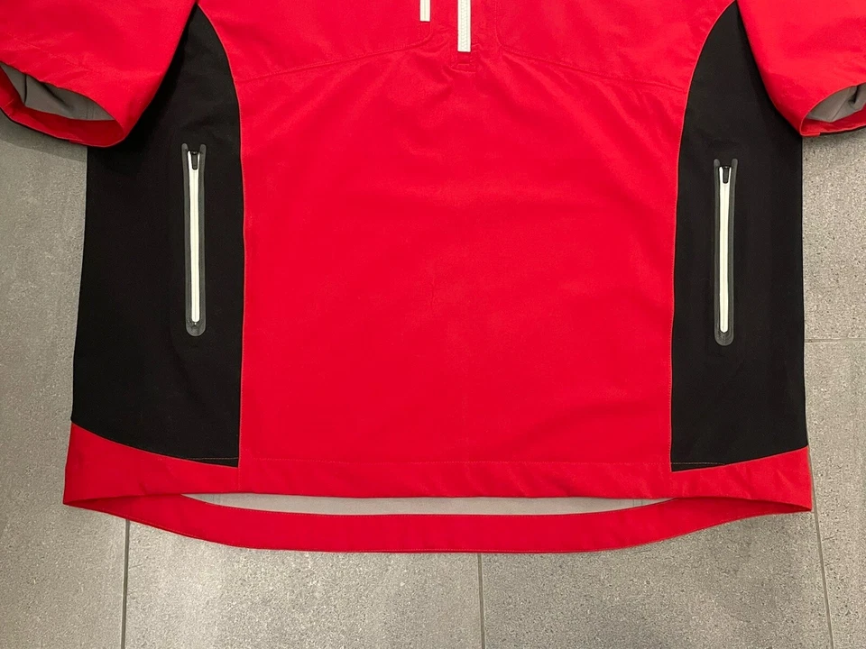 FootJoy Dryjoys Tour XP 夹克男式特大号红色套衫高尔夫户外 — 第 3/4 张图片