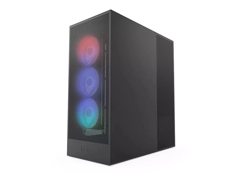 NZXT H7 Flow RGB (2024) Mid-Tower Case - All Black-CM-H72FB-R1 - Image 3 of 4
