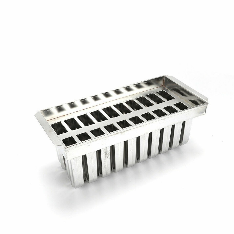 20x Stainless Steel Molds Ice Pop Lolly Popsicle Ice Cream Stick Holder