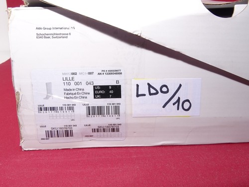 ALDO LILLE Botines Botas Botas Mujer Zapatos Blanco Crema Cuero T. 40 - Imagen 14 de 14