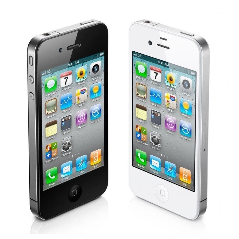 Original Unlocked Apple iPhone 4 4G16GB 3G 3.5 iOS White/Black GPS  Smartphone