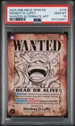 2024 One Piece OP09 En #119 Monkey D. Luffy Wanted Alternate Art PSA 10 GEM MINT