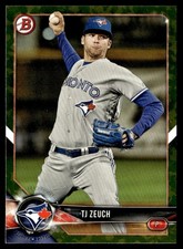 2018 Bowman Prospects Camo Border T.J. Zeuch Toronto Blue Jays #BP56