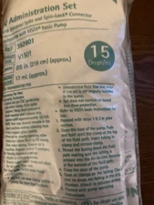 4 New Individually Sealed B/Braun IV Administration Set 15 Drops ml